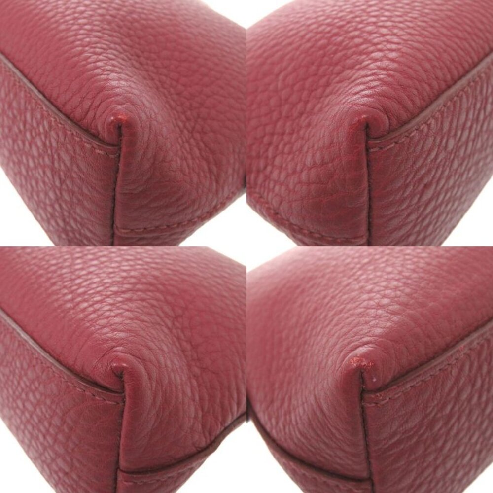 Prada Leather Bold Gold Hardware Pouch Bag 1302 - Picture 7 of 7